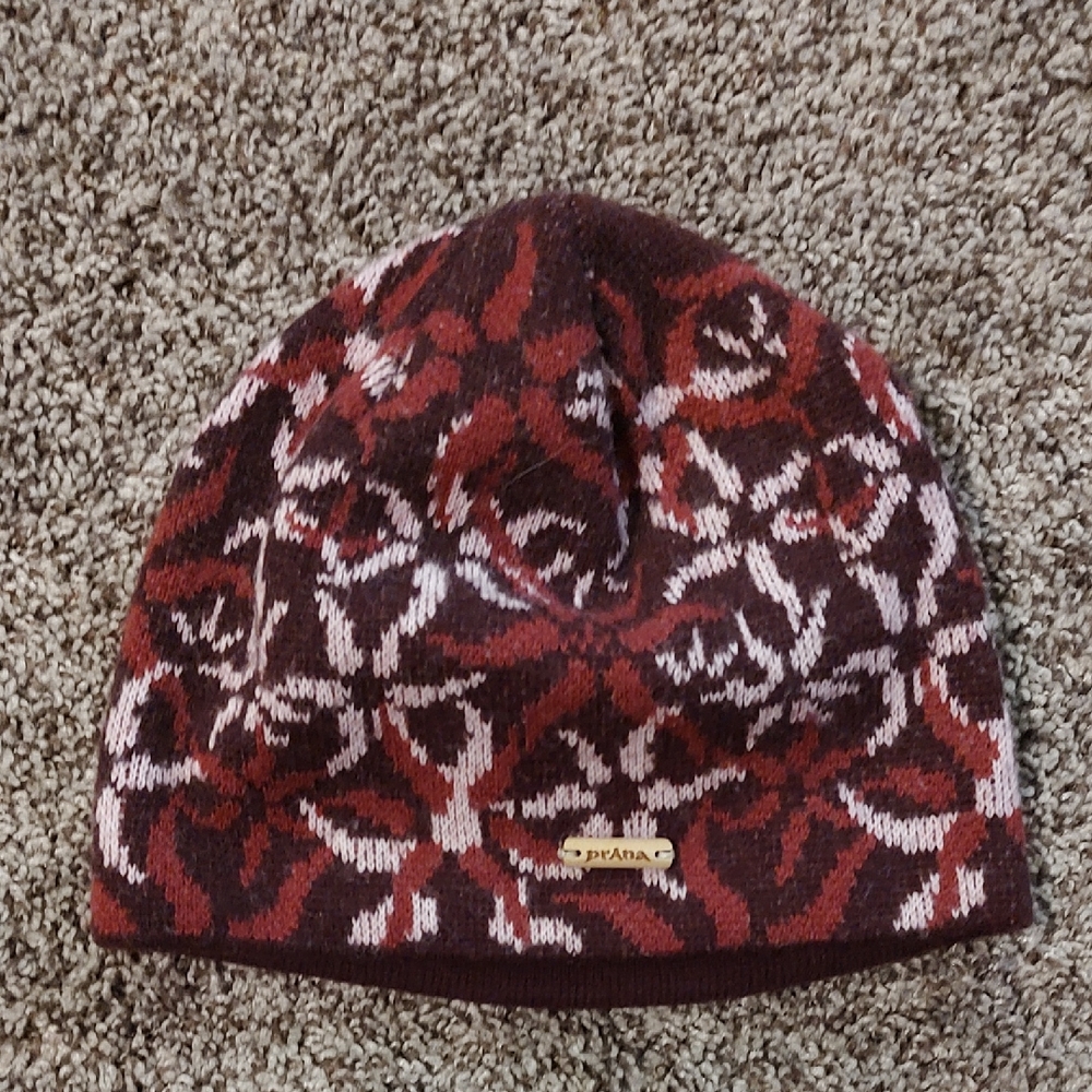 Women's Purple PrAna Beanie Knitted Cap